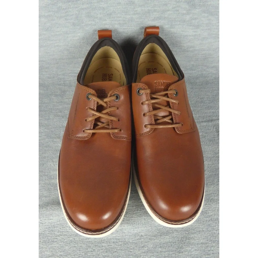 Samuel Hubbard Rafael Lace Up Tan Leather Mens Shoes M2165-083 8.5 Wide